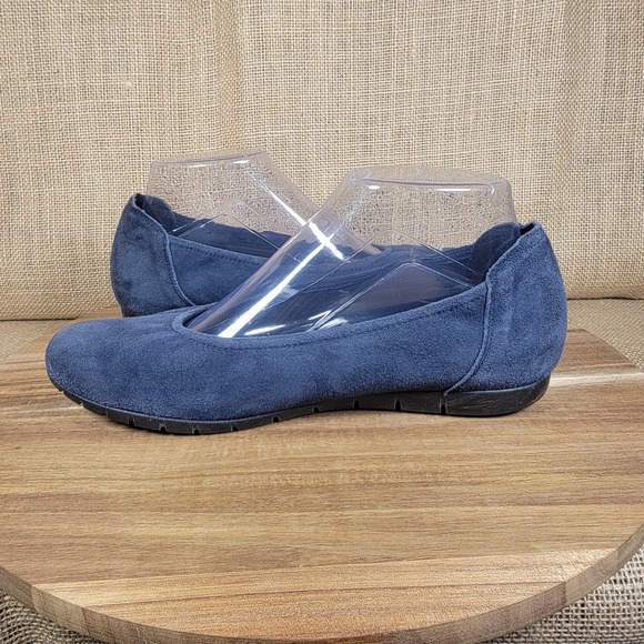 Sabrinas Women's Womens Blue Suede Ballet Flats Size 38 (US 7.5-8) Made in Spain - Picture 6 of 10